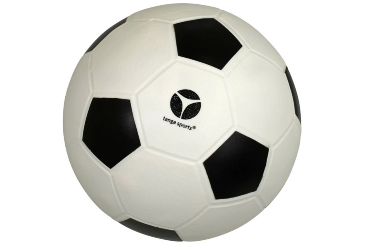 Voetbal | Kinder voetbal met ventiel, Ø 21,59, 300 g, zwart/wit
