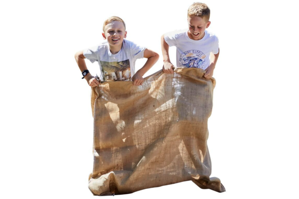 Springzak | Dubbele jute, 120 x 115 cm, naturel