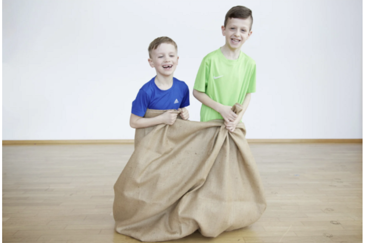 Springzak | Dubbele jute, 120 x 115 cm, naturel