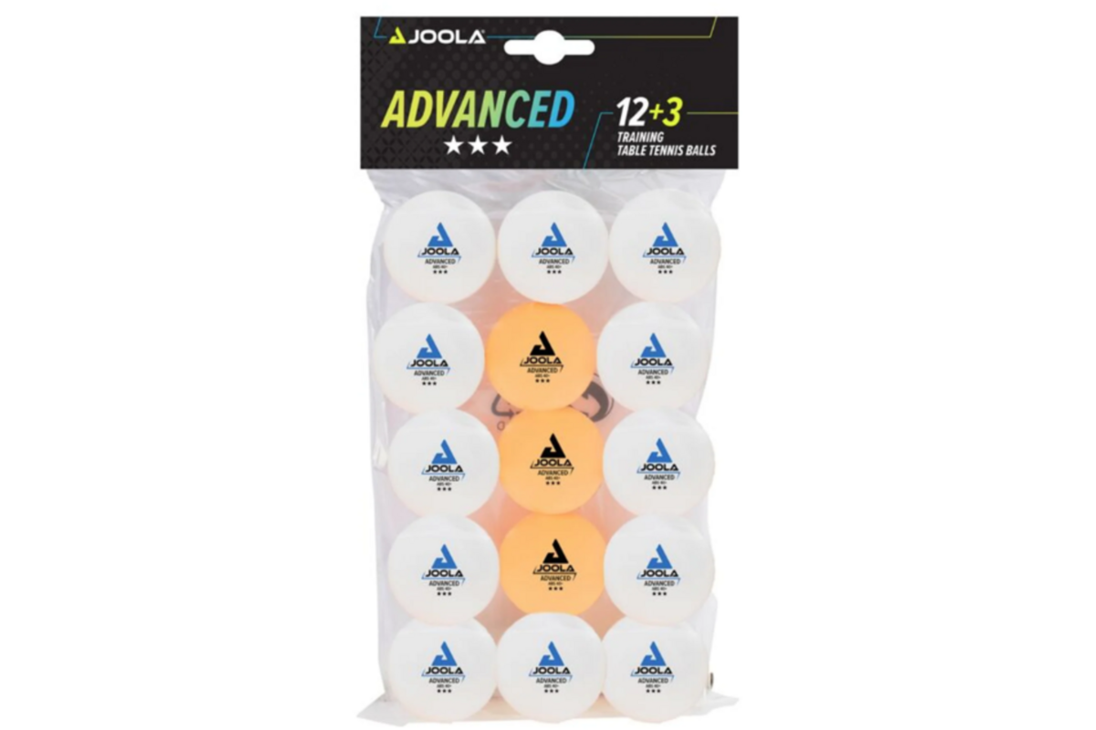 Tafeltennisbal | Joola® TT Advanced Training, wit (oranje), 12 + (3) verpakking