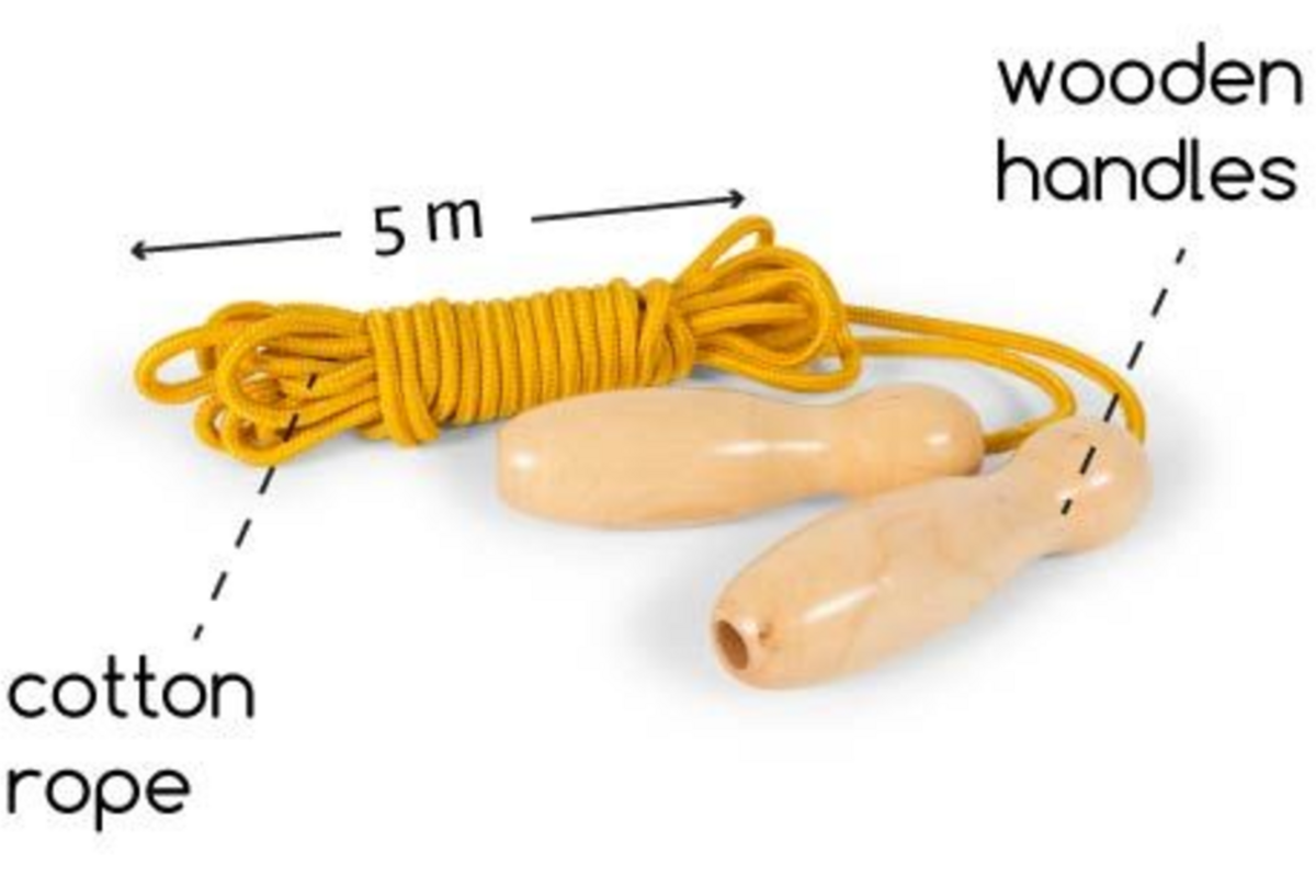 BS | Springtouw extra lang 5 meter, naturel