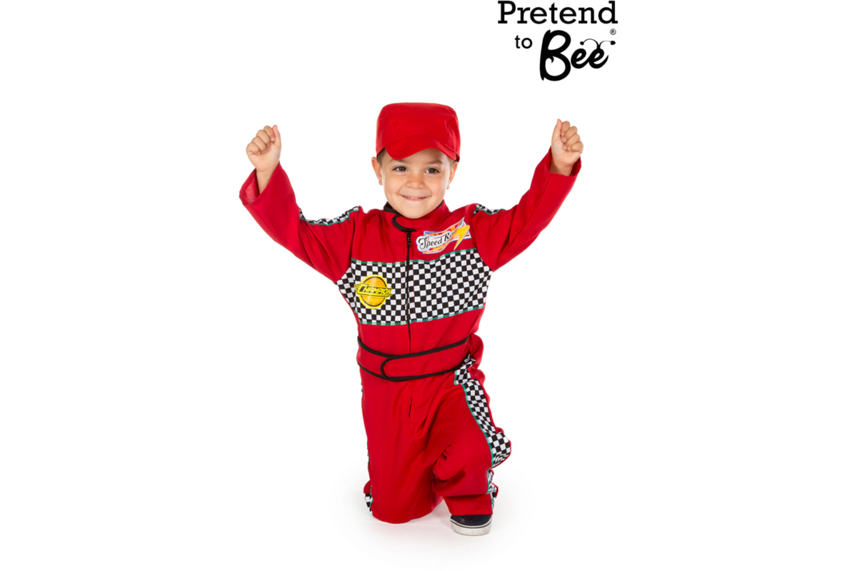 Verkleedkleding ECO Formule 1 Coureur, 4-7 jaar