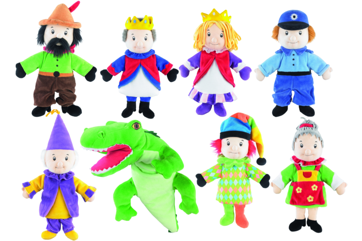 Poppenkastpoppen, 8 stuks