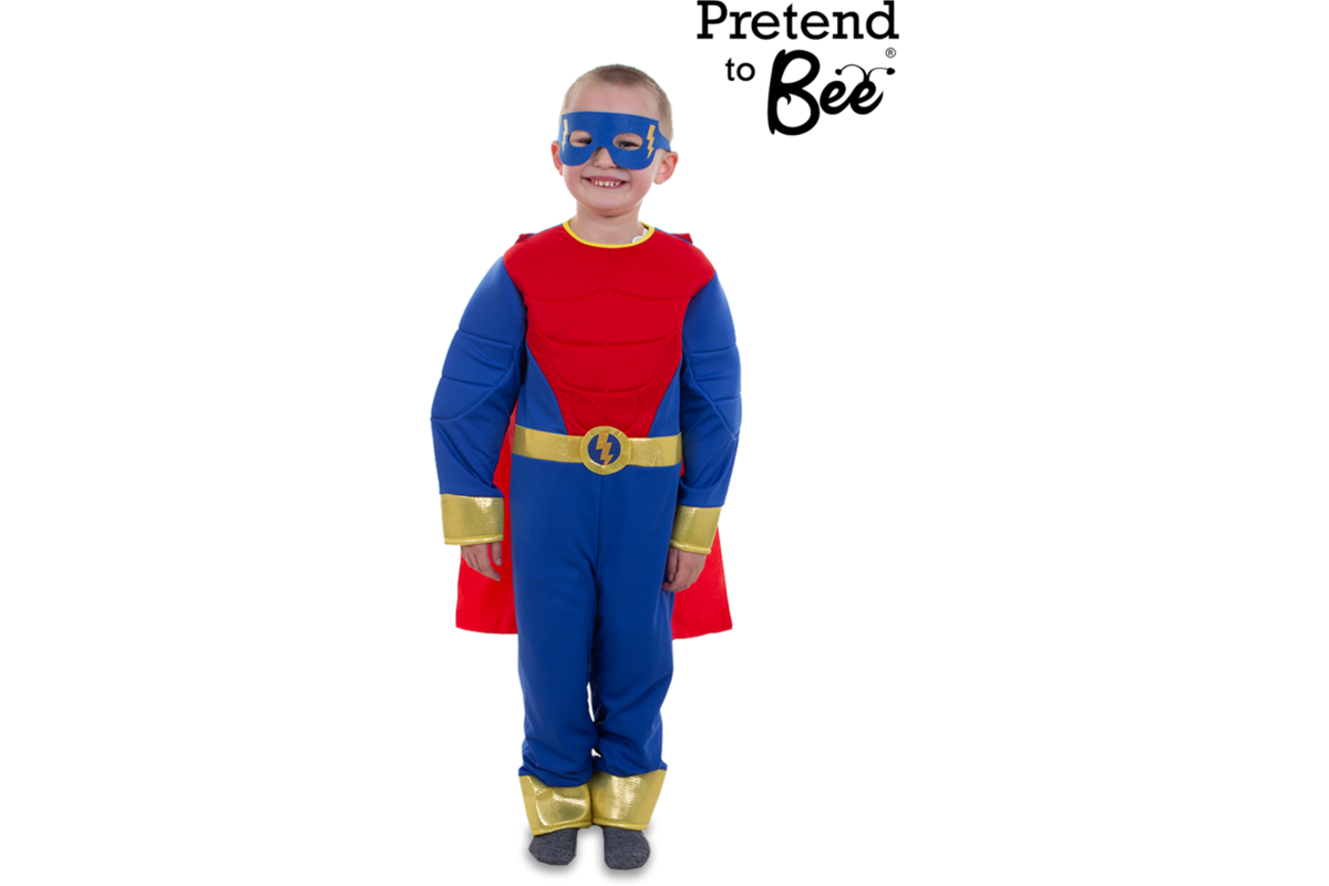 Verkleedkleding Superheld pak, 4-7 jaar