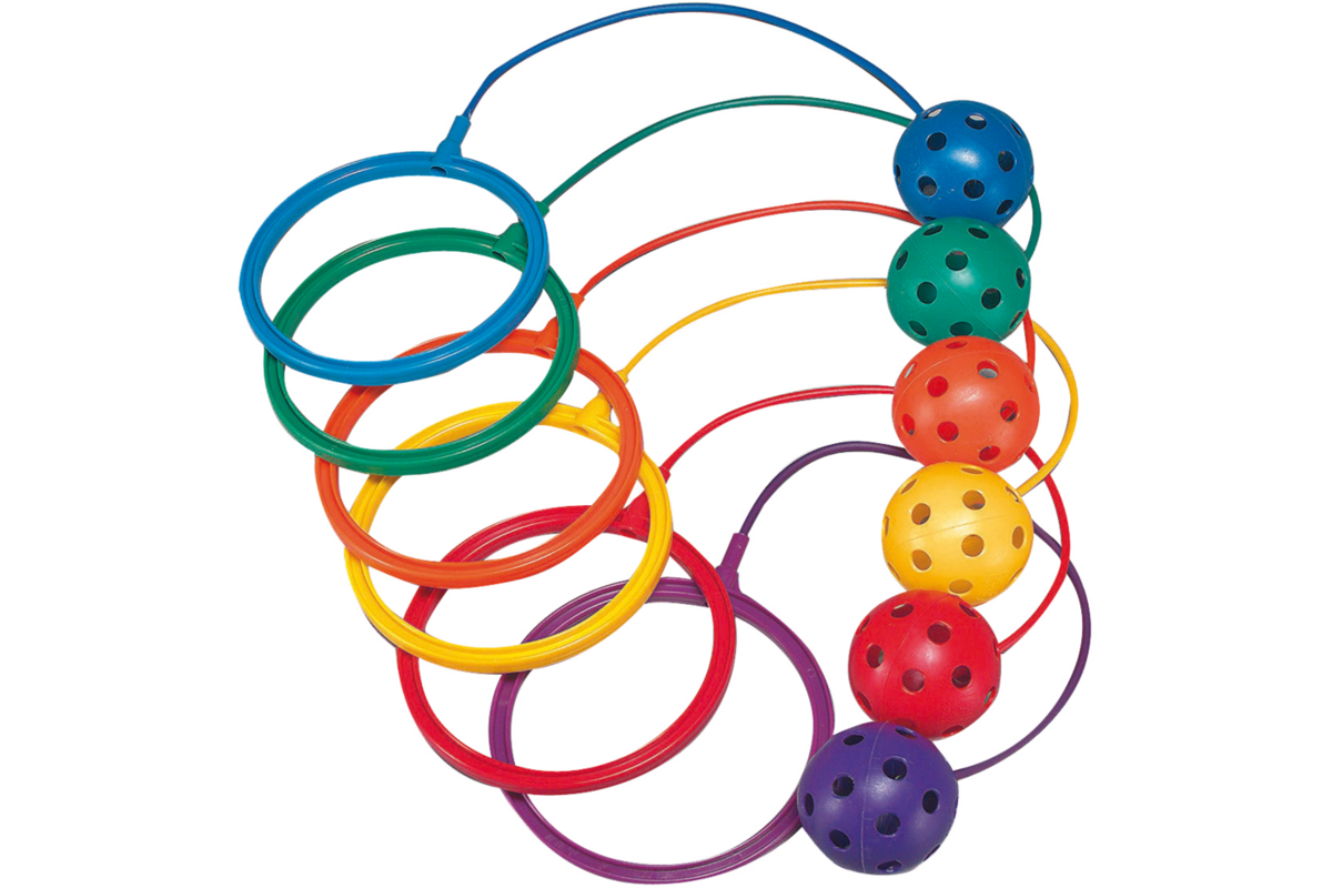 Bal aan de voet, set van 6 stuks