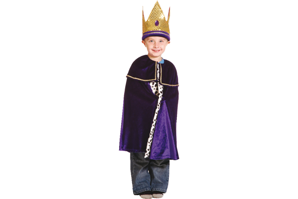 Verkleedkleding koning, 4-7 jaar
