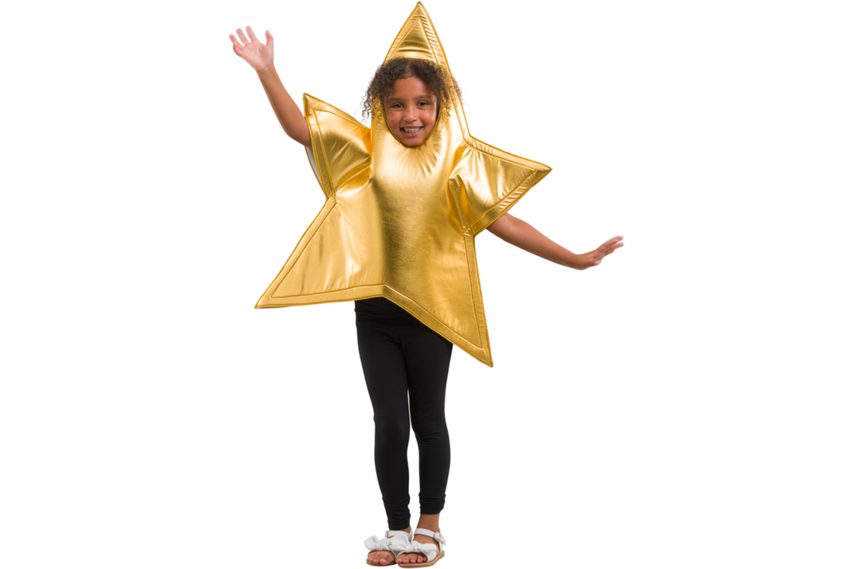 Verkleedkleding ster, 3-7 jaar