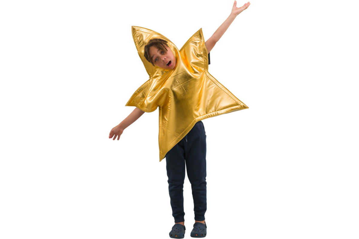 Verkleedkleding ster, 3-7 jaar