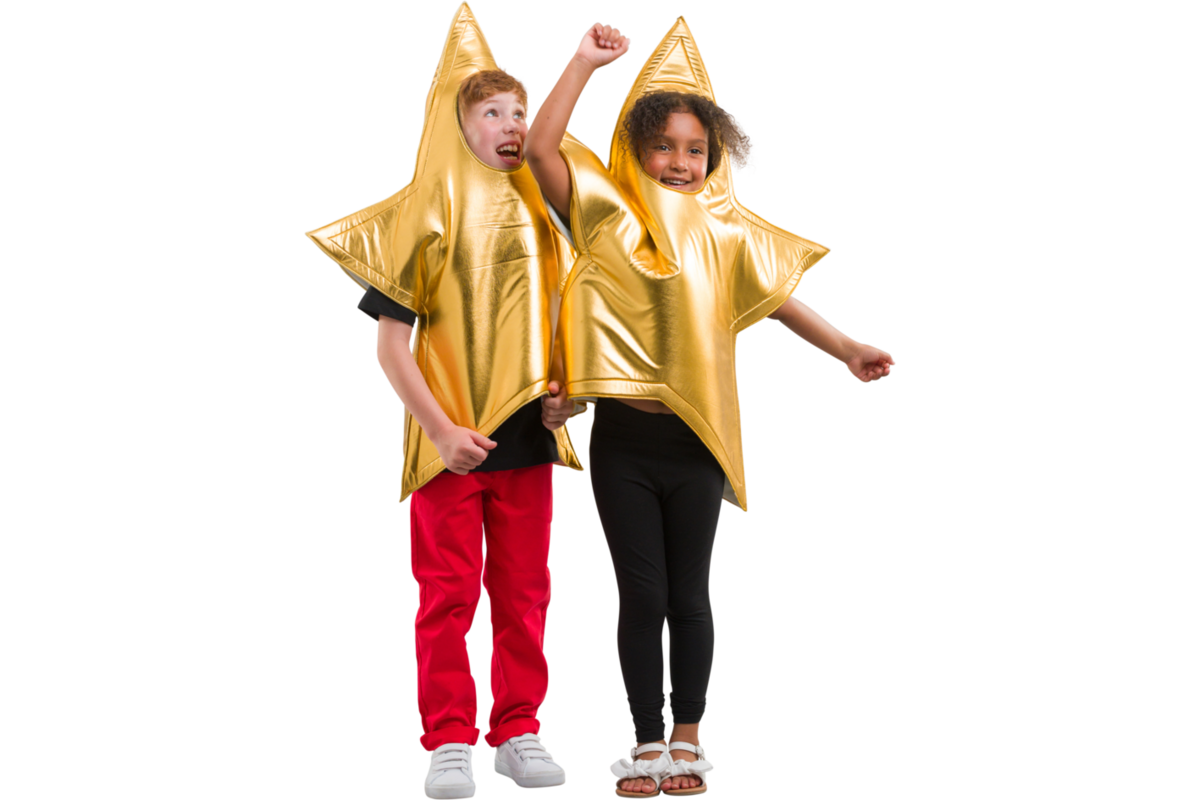 Verkleedkleding ster, 3-7 jaar