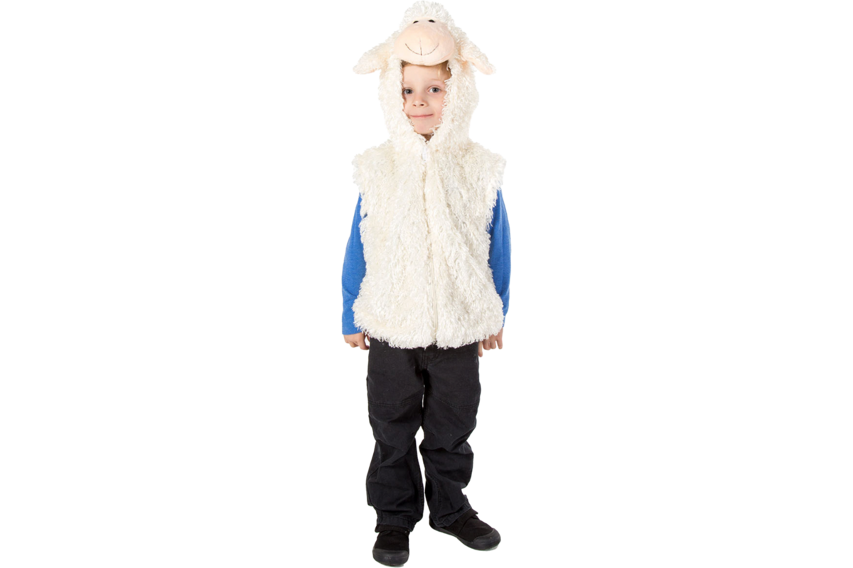 Verkleedkleding schaap, 3-7 jaar