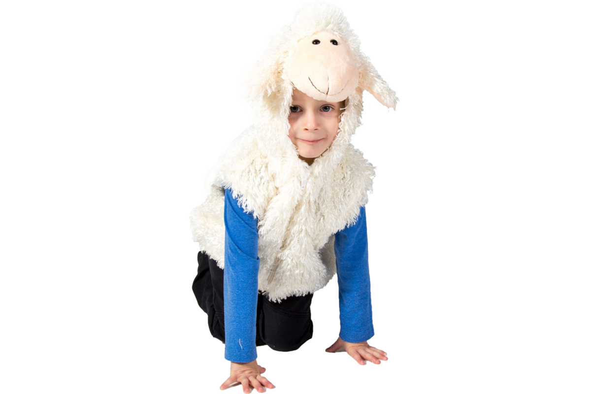 Verkleedkleding schaap, 3-7 jaar