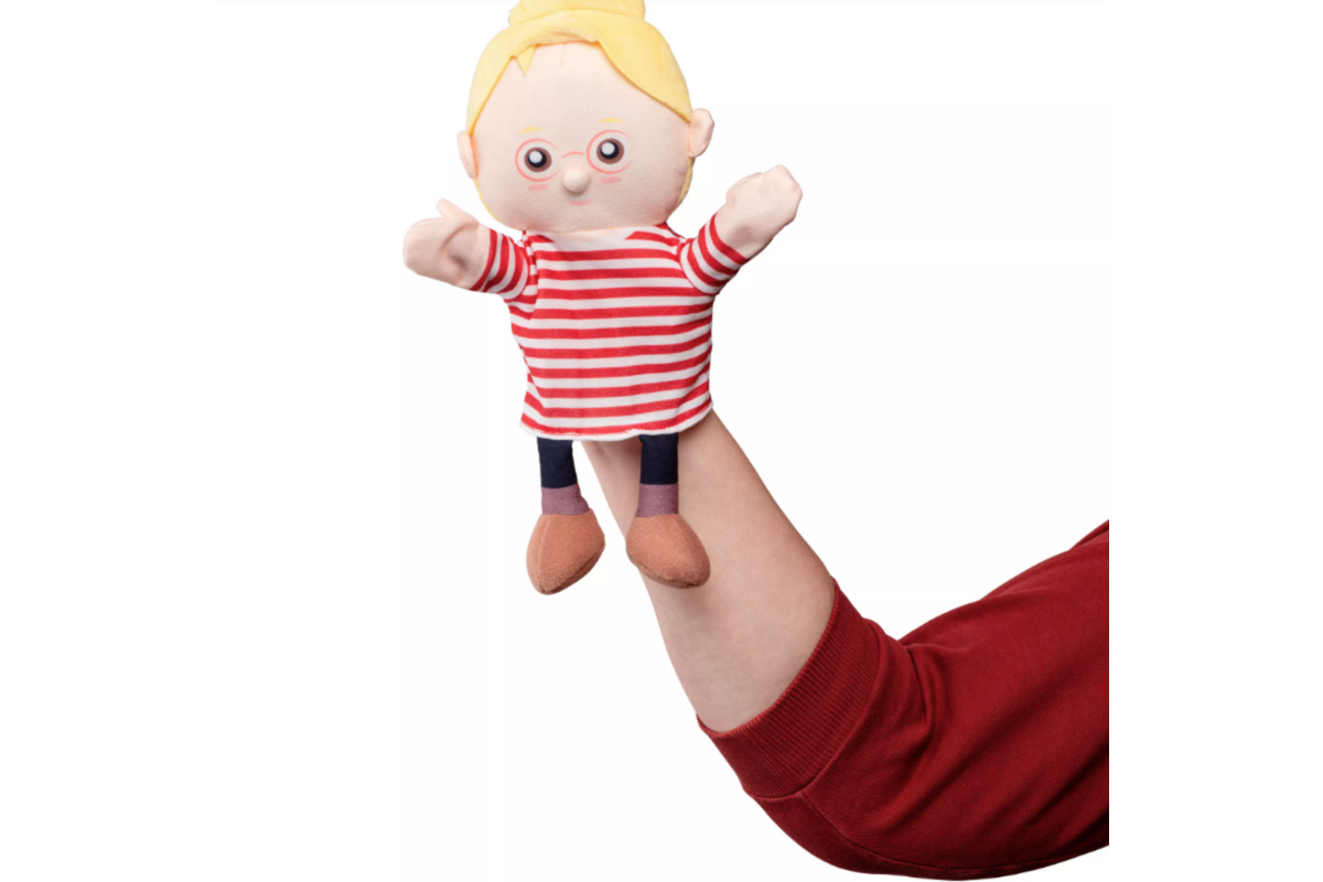 Handpoppen, set van 8