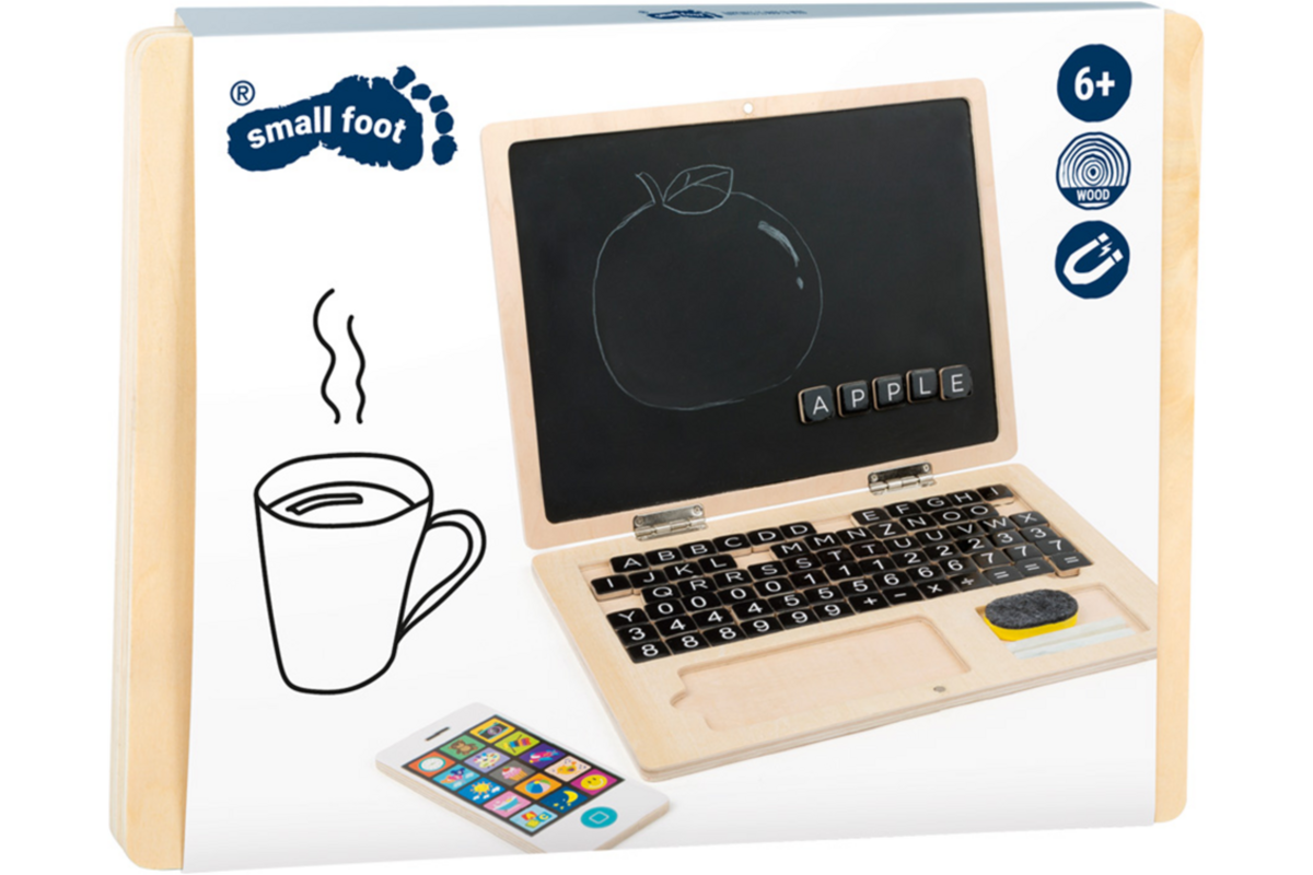 Small Foot - Houten Laptop met Magneetbord