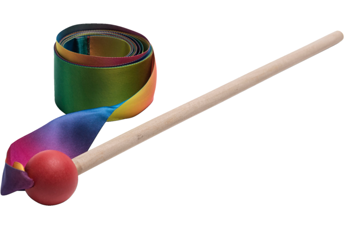 BS | Danslint regenboog 3 meter, houten stok