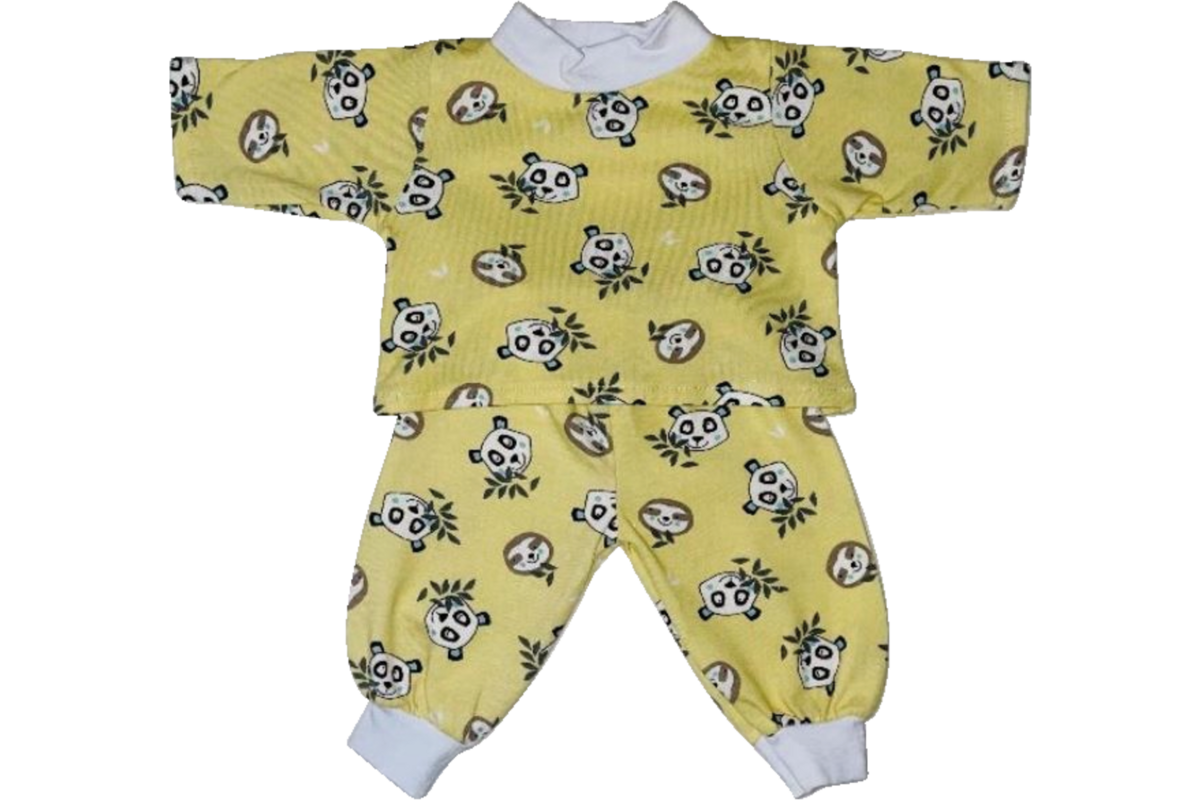 Poppenkleertjes Pyjama dino's, 2 delig 40 cm