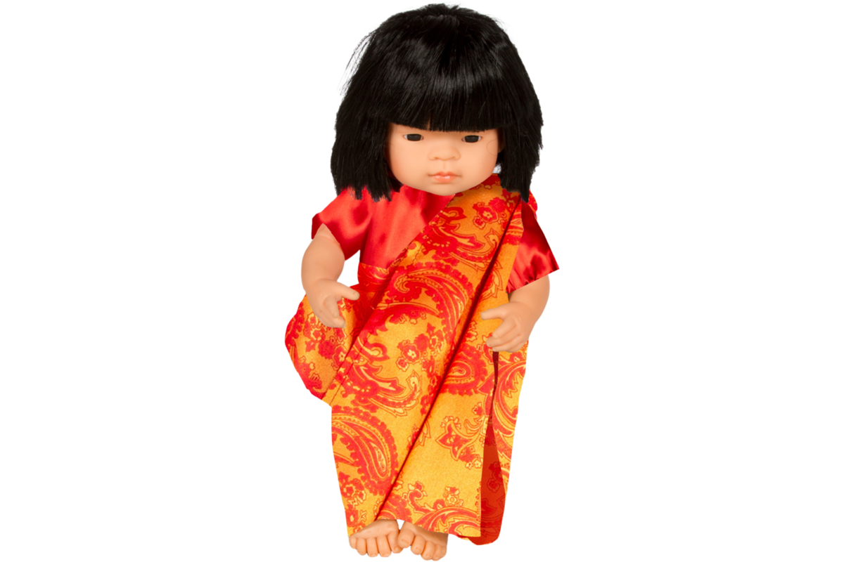 Poppenkledingset multi-cultureel voor poppen vanaf 38 cm