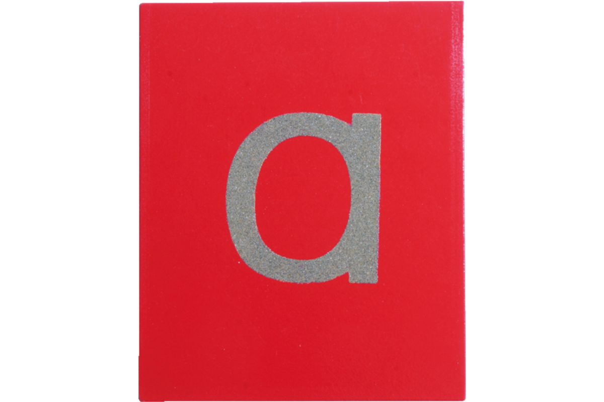 Schuurpapier letters klein
