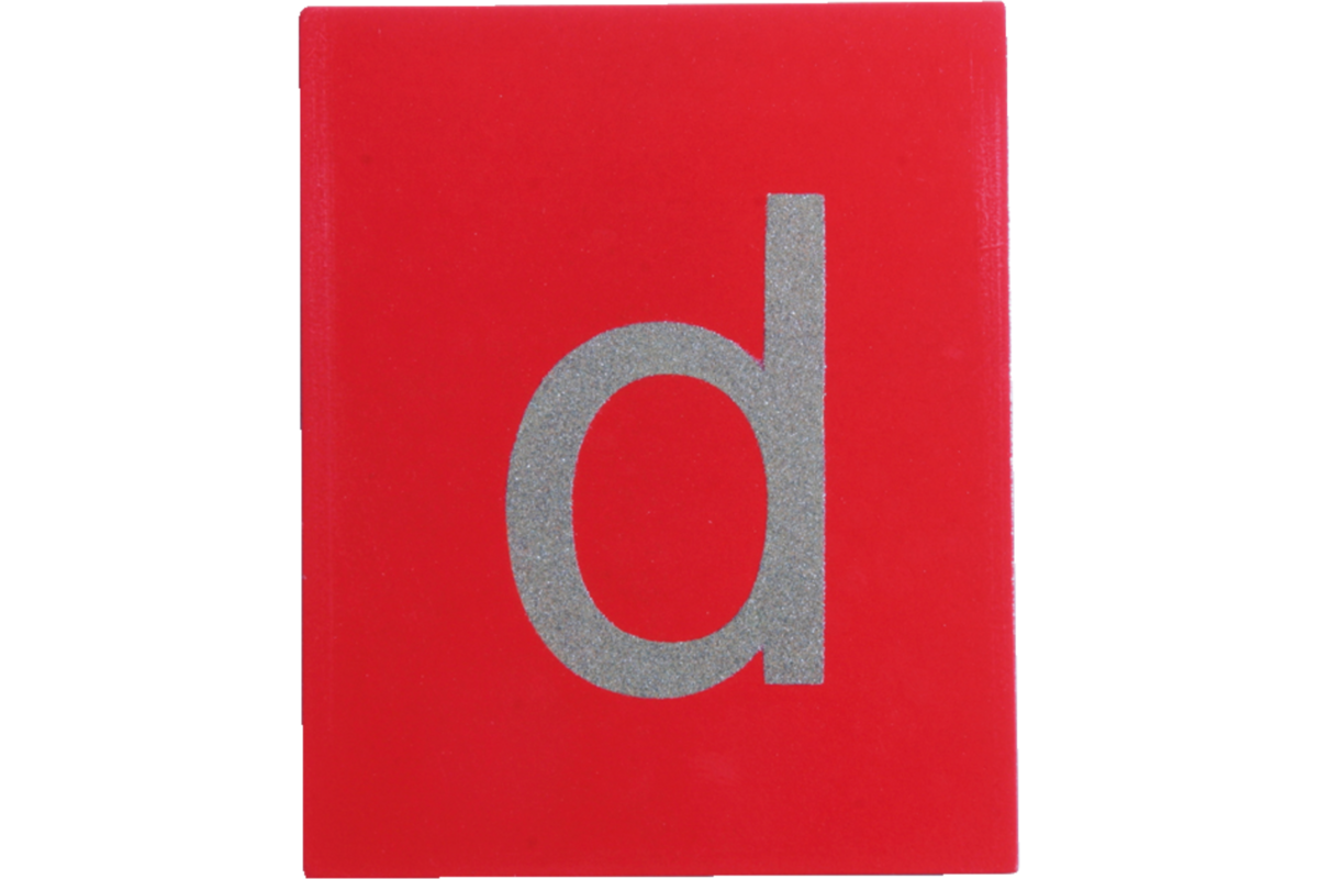 Schuurpapier letters klein