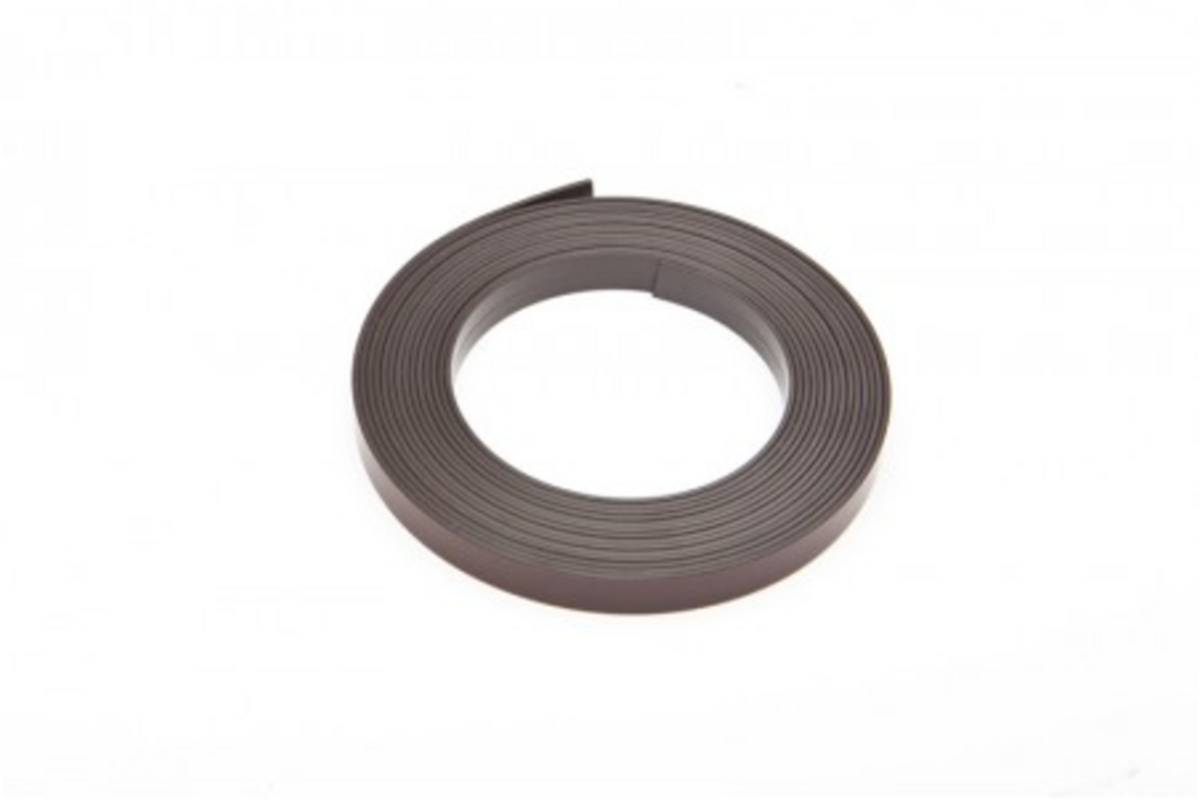 Magneetband zelfklevend, 1000 mm lang en 12 mm breed