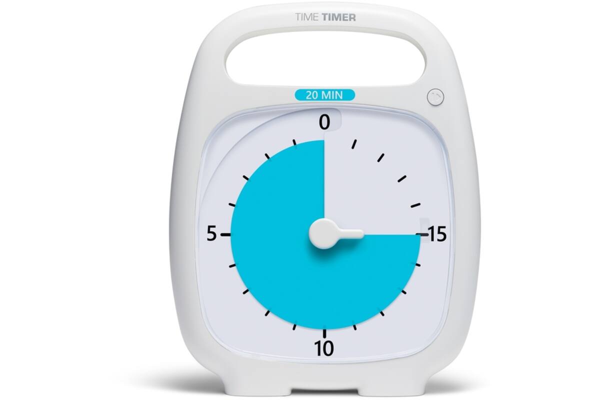 Time Timer Plus 20 minuten, wit