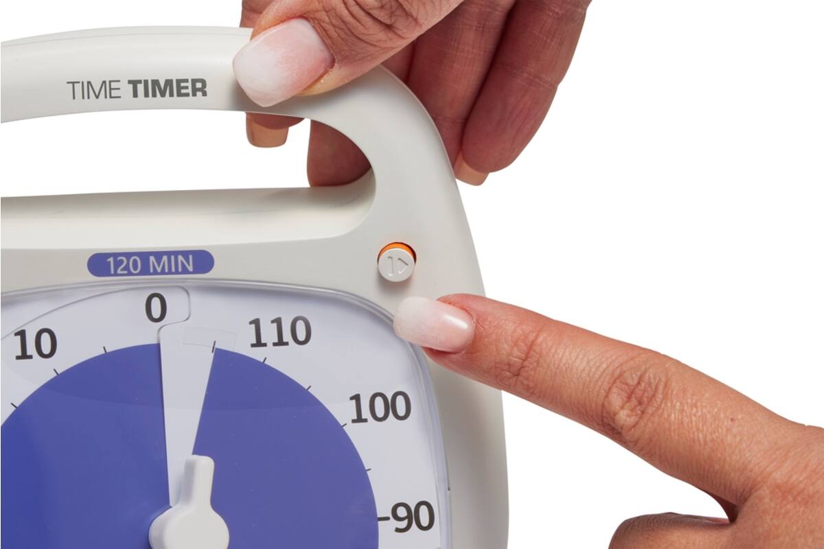 Time Timer Plus 120 minuten, wit