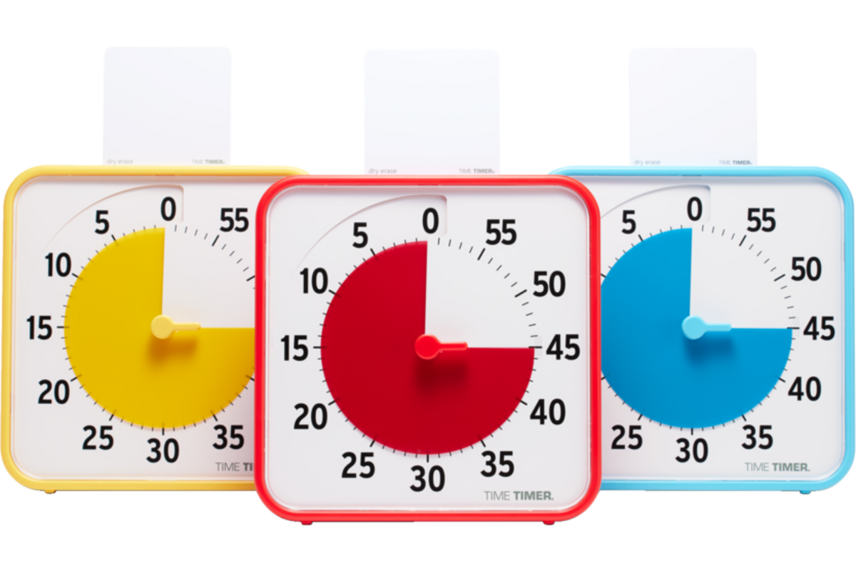 Time Timer® Primary Colour Collection, geel, rood, blauw