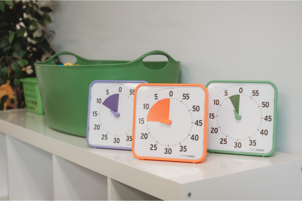 Time Timer® Secondary Colour Collection, oranje, paars, groen