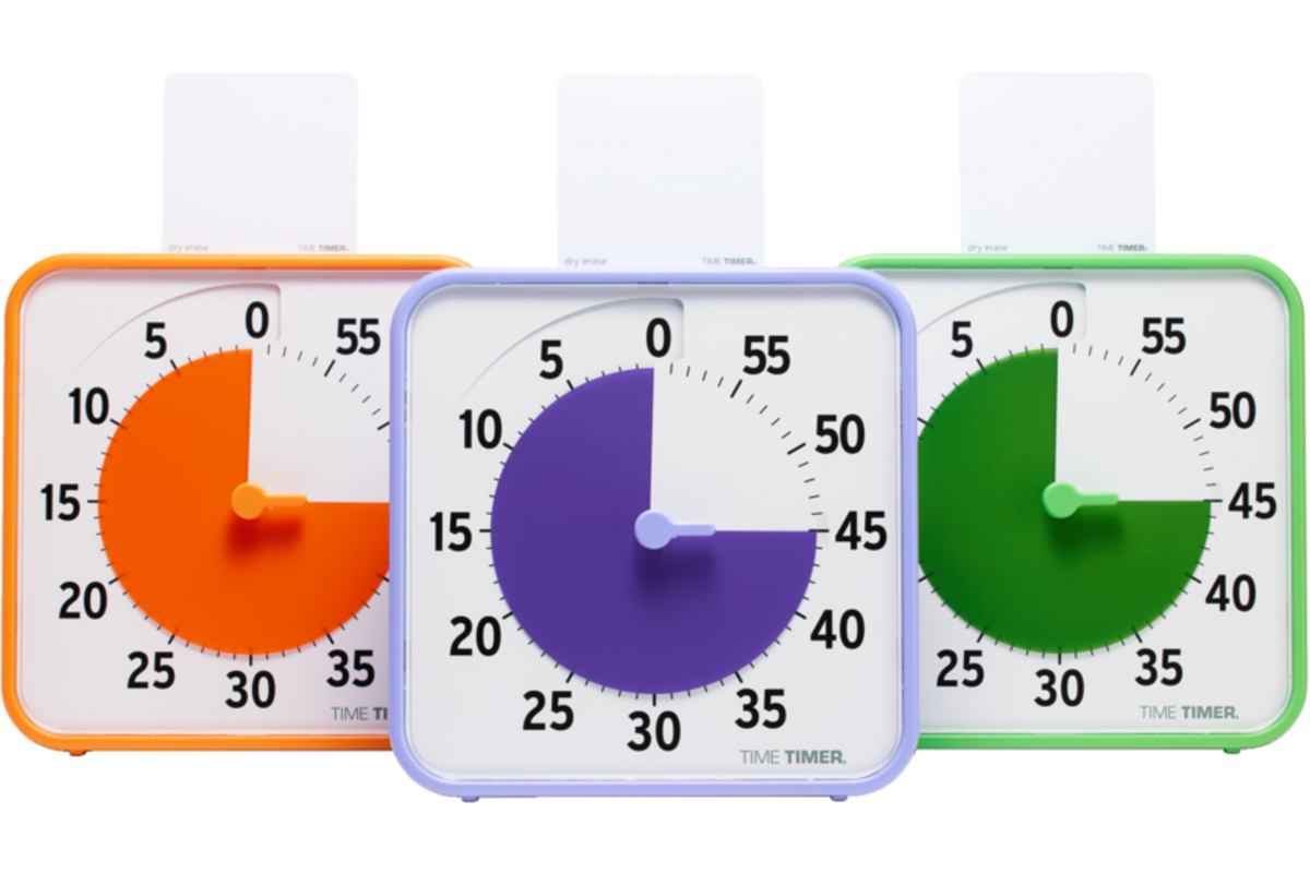 Time Timer® Secondary Colour Collection, oranje, paars, groen