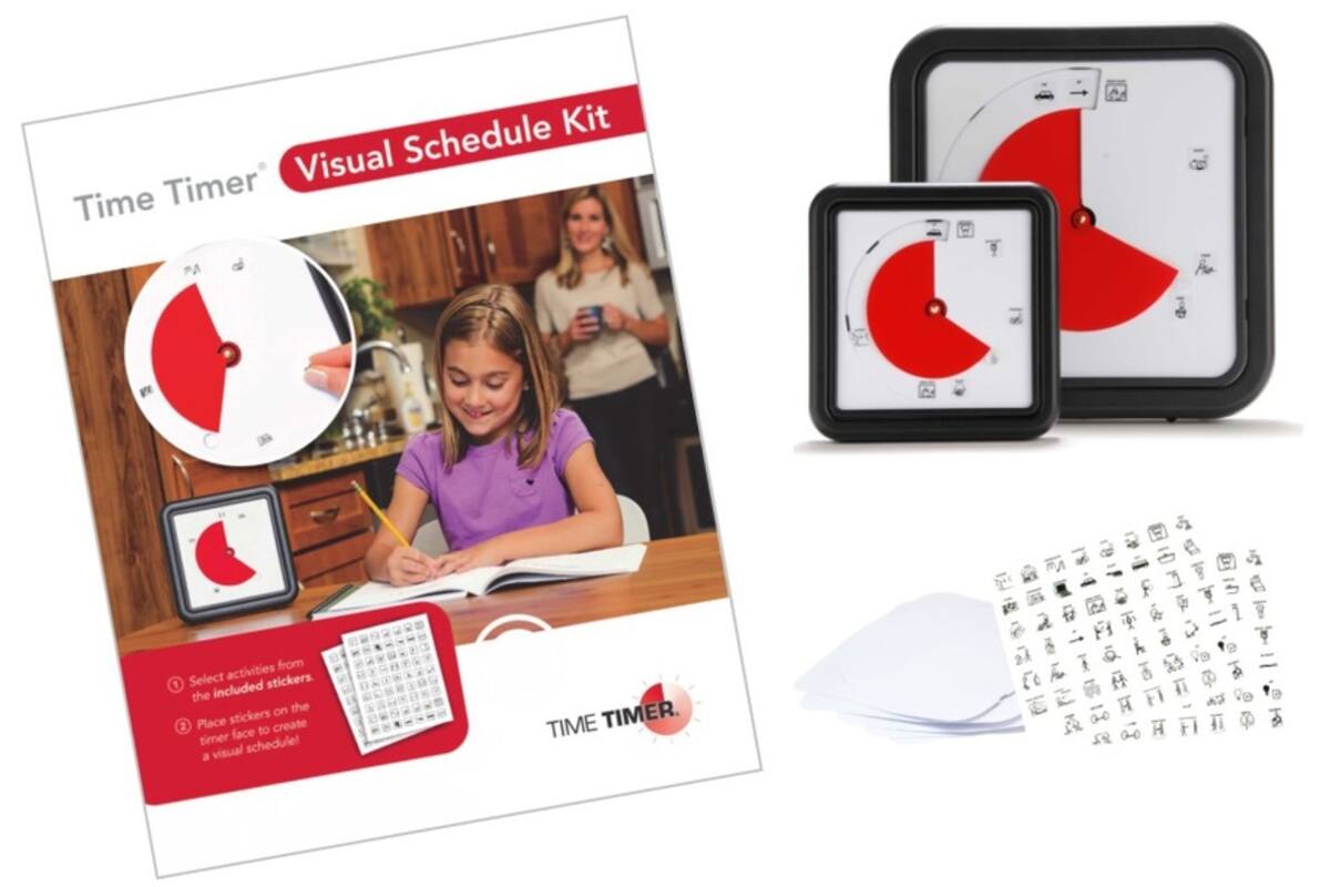 Visual Schedule Kit – Large (set van 5 blanco kaarten en 2 stickervellen)