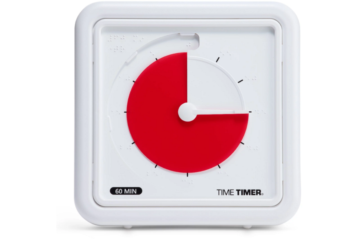 Time Timer® Braille Medium Red Disc