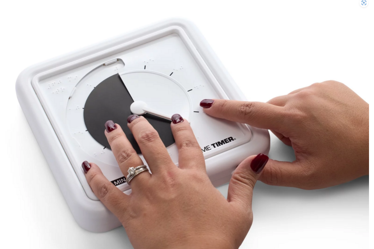 Time Timer® Braille Medium Black Disc