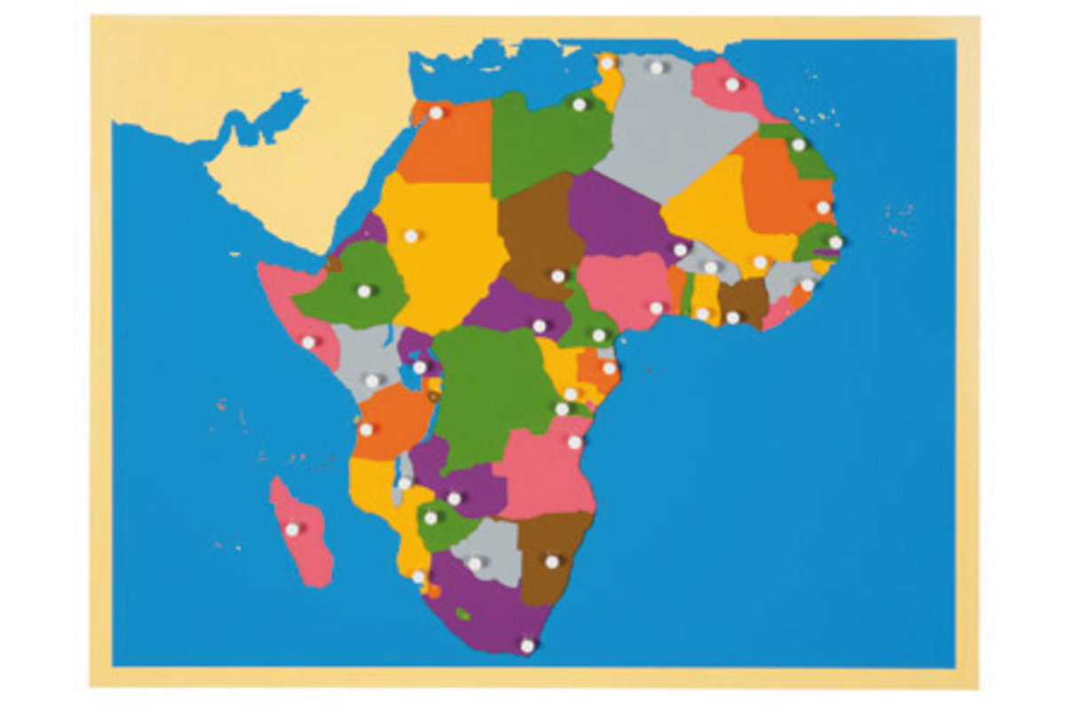 Inlegkaart Afrika