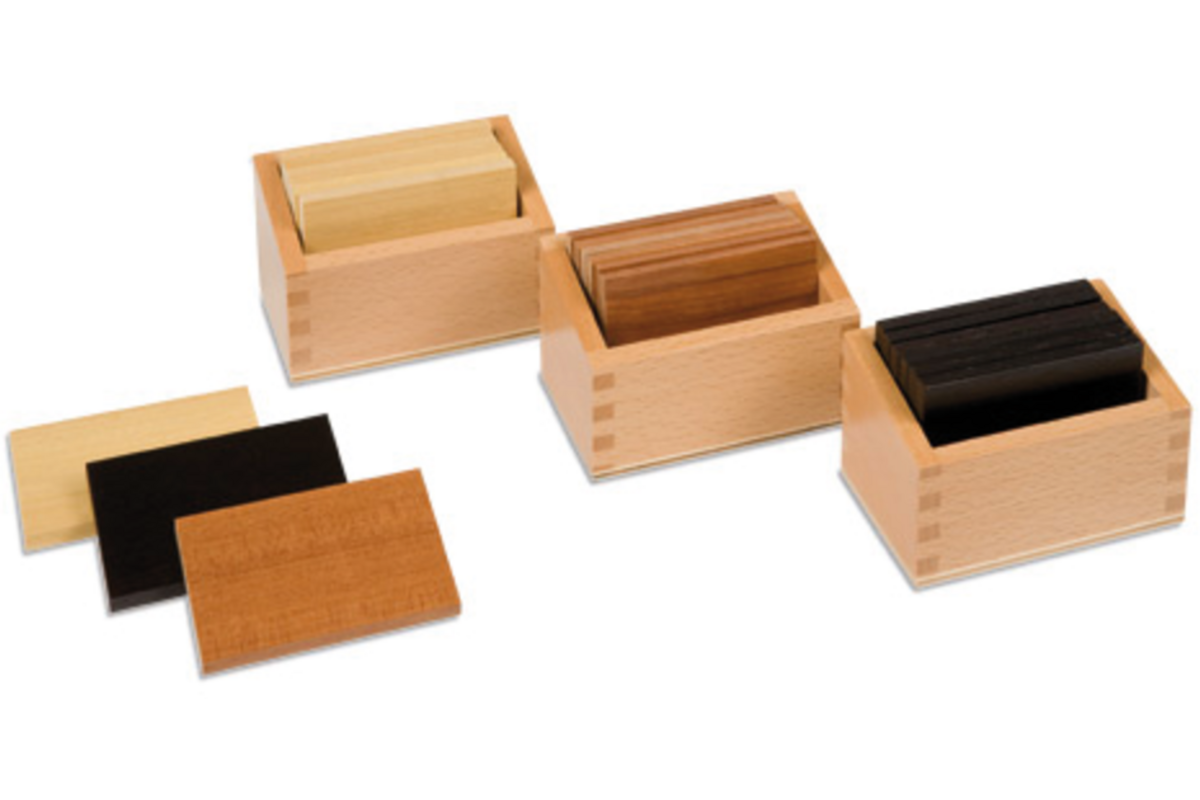 Gewichtsplankjes in 3 kistjes