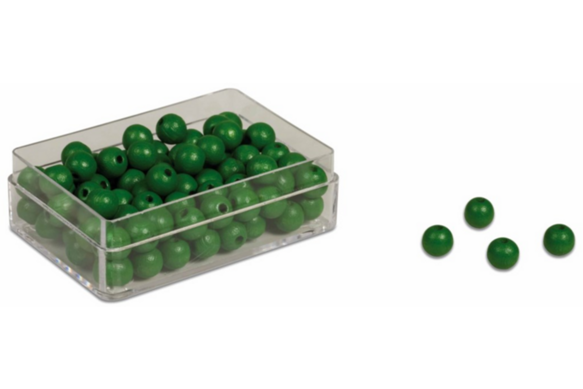 Deelmateriaal kralen groen 100 stuks