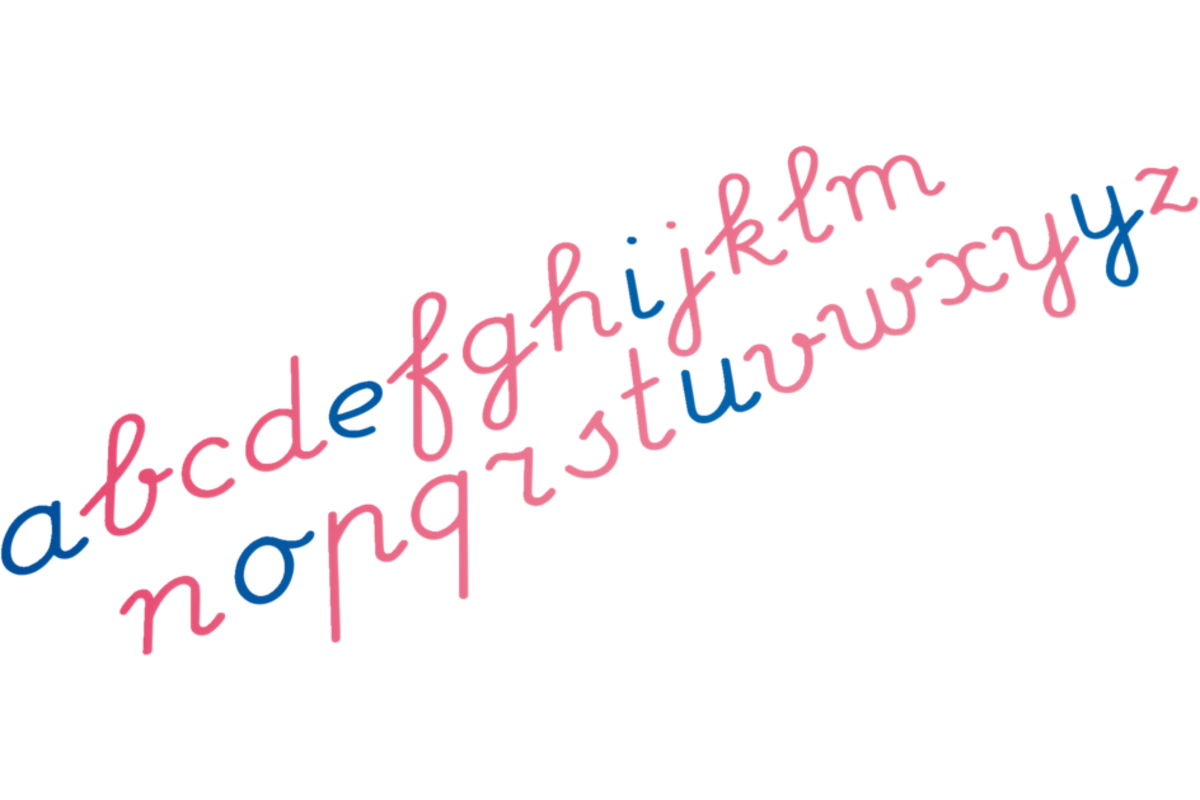 Grote letterdoos letters schrijf- schrift