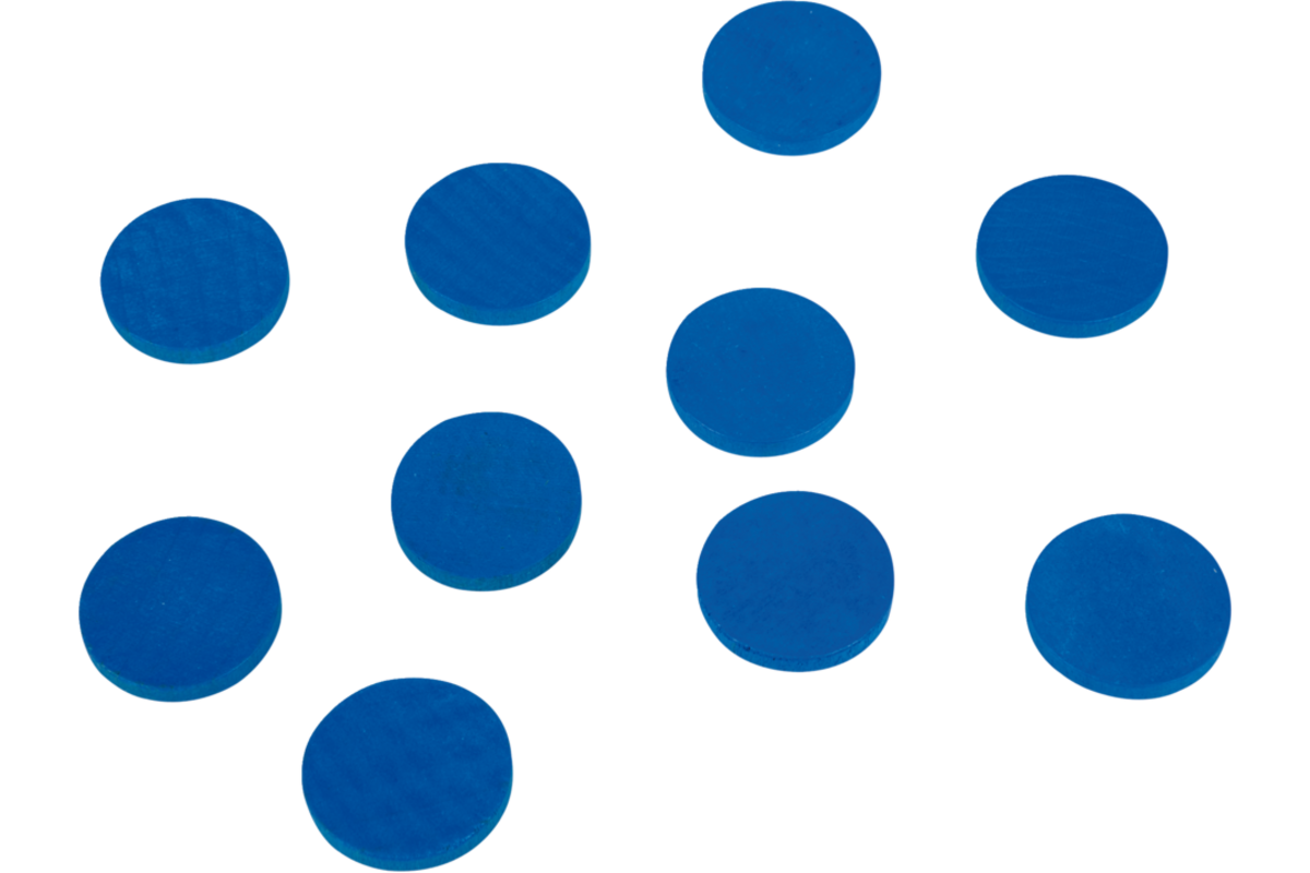 Fiches blauw 100 stuks
