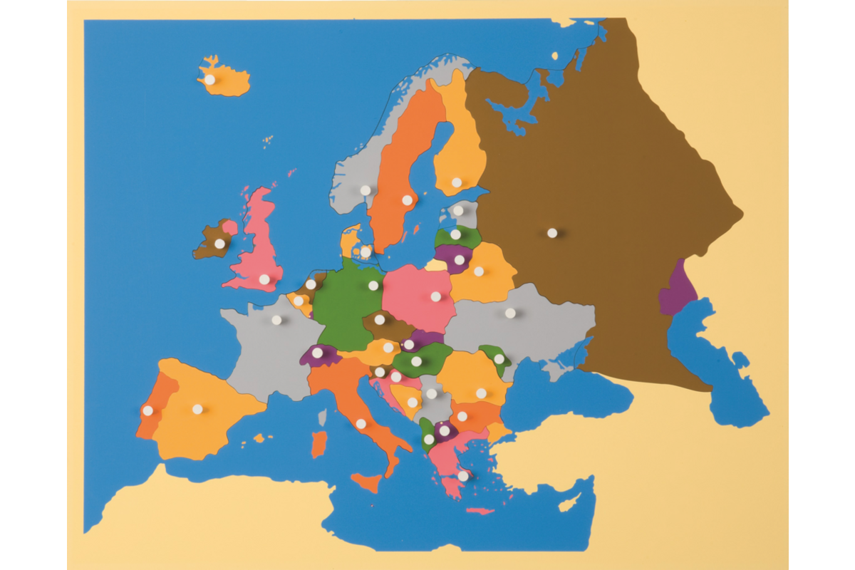 Inlegkaart Europa