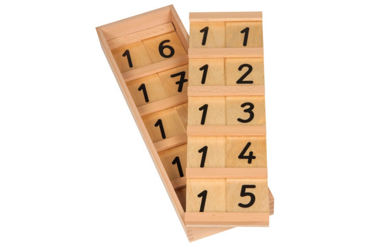 Getalrekken 10-19, schrijfschrift