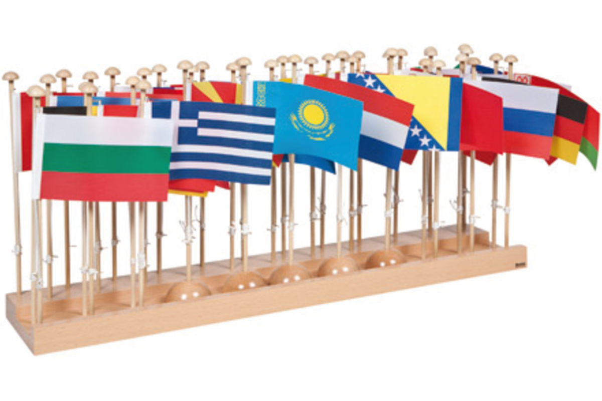 Vlaggenstandaard Europa, compleet
