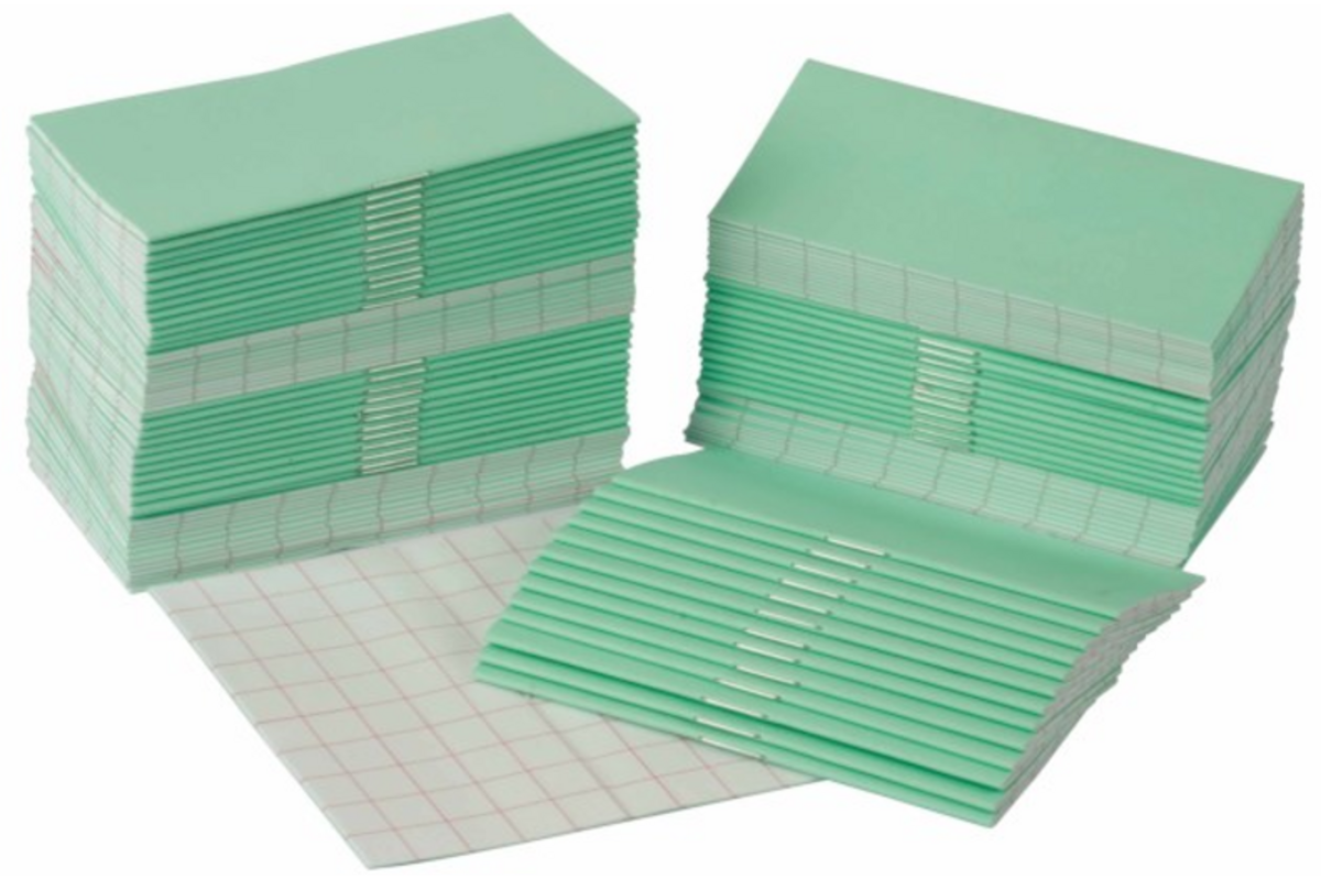 Sommenboekjes klein 100 stuks groen