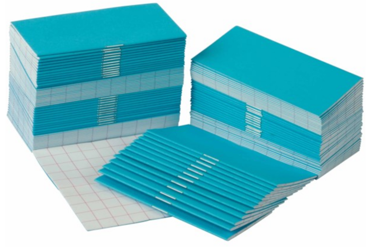 Sommenboekjes klein 100 stuks blauw