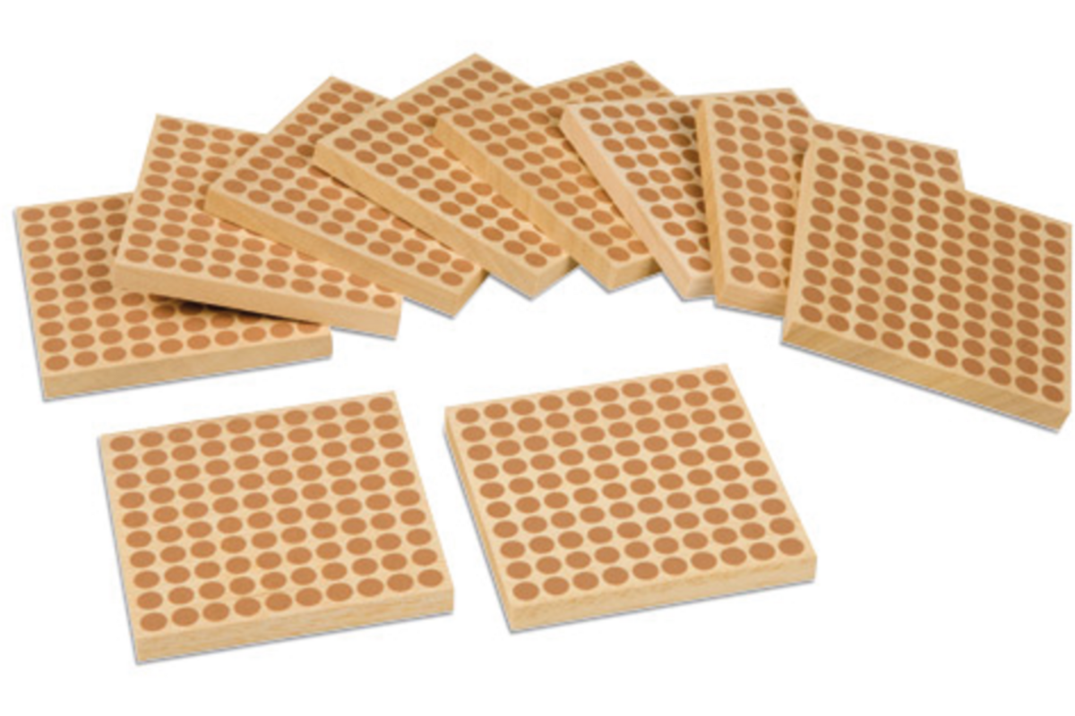 Kwadraten hout 10 stuks