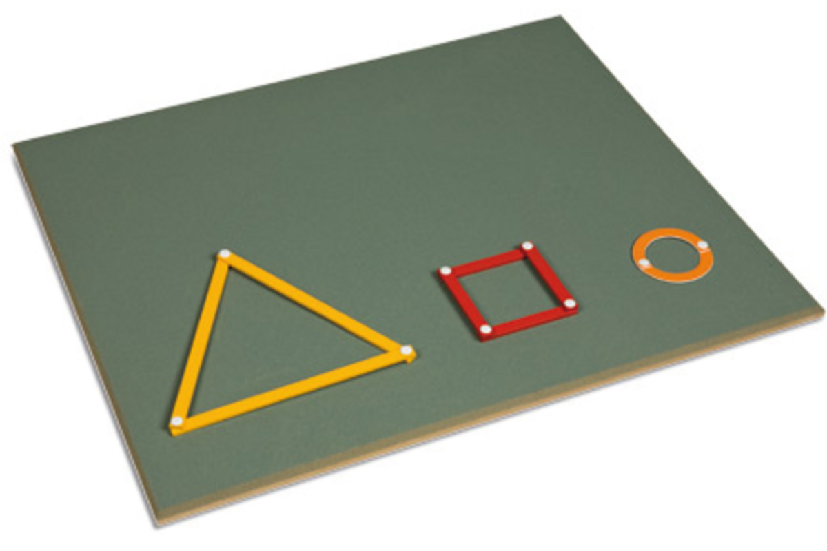 Prikbord groot voor latjes geometrie 50x60cm