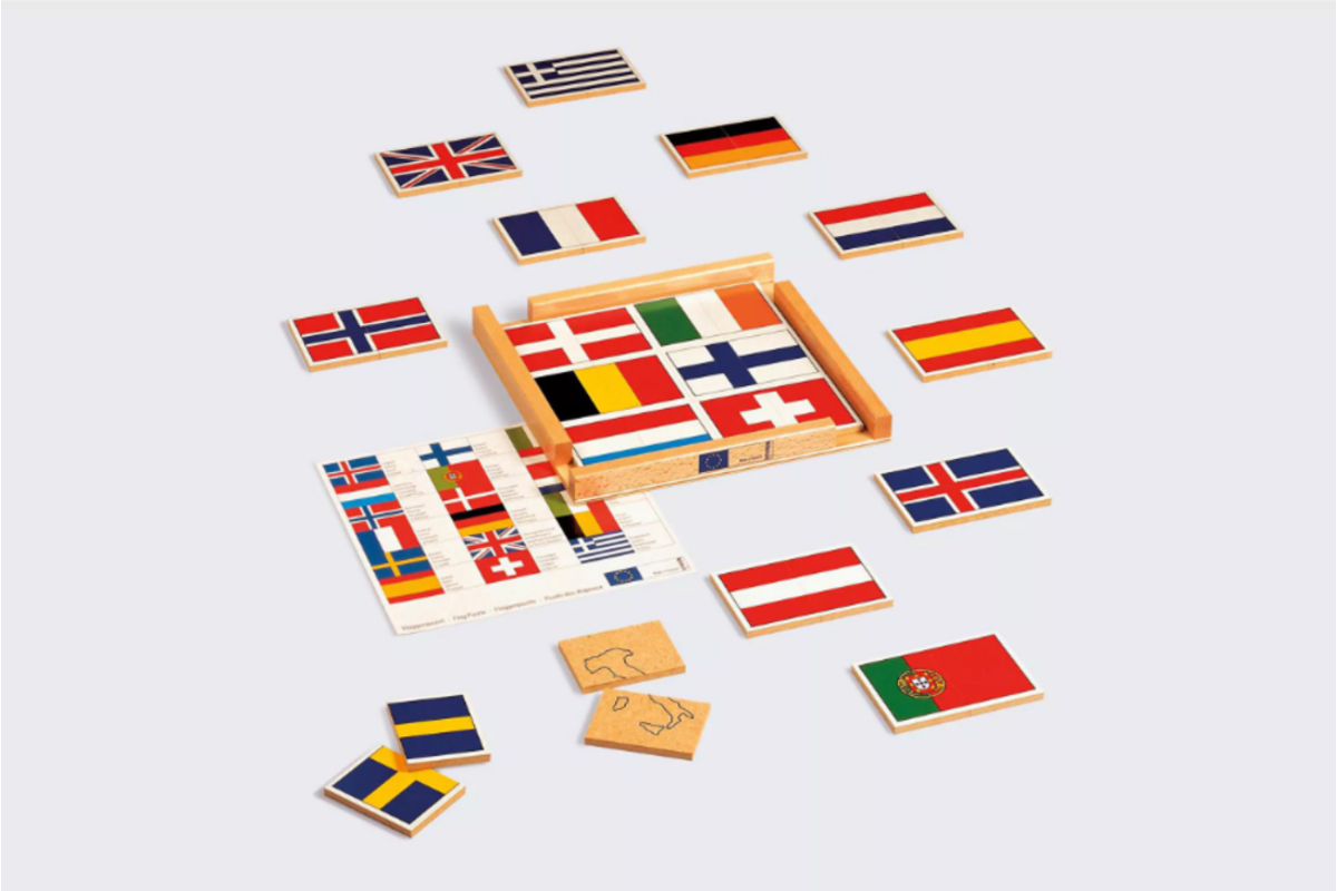 Vlaggenpuzzel Europa.