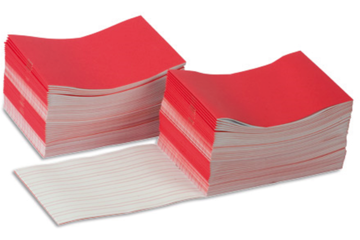 Schrijfboekje groot, rood