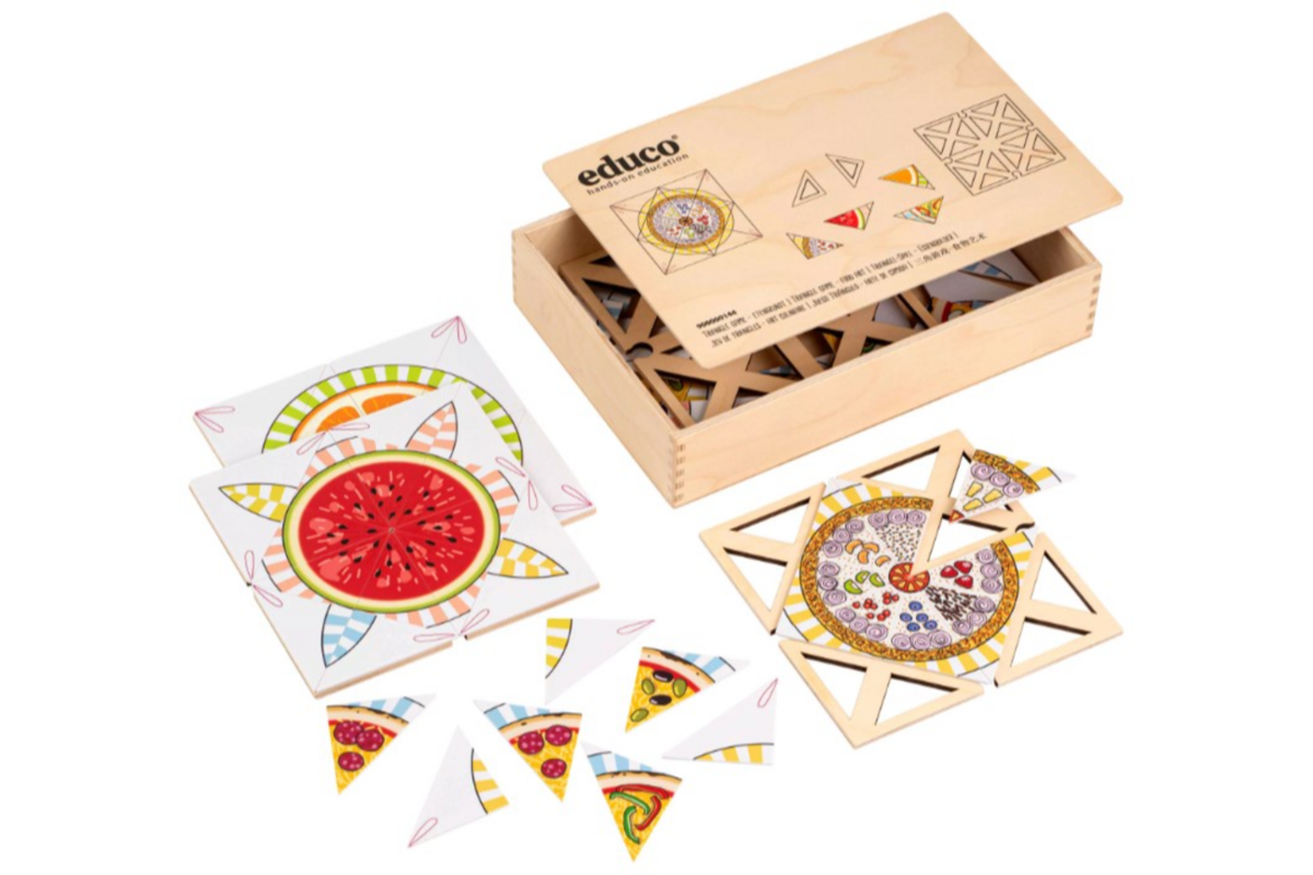 Driehoeksspel - voedselkunst