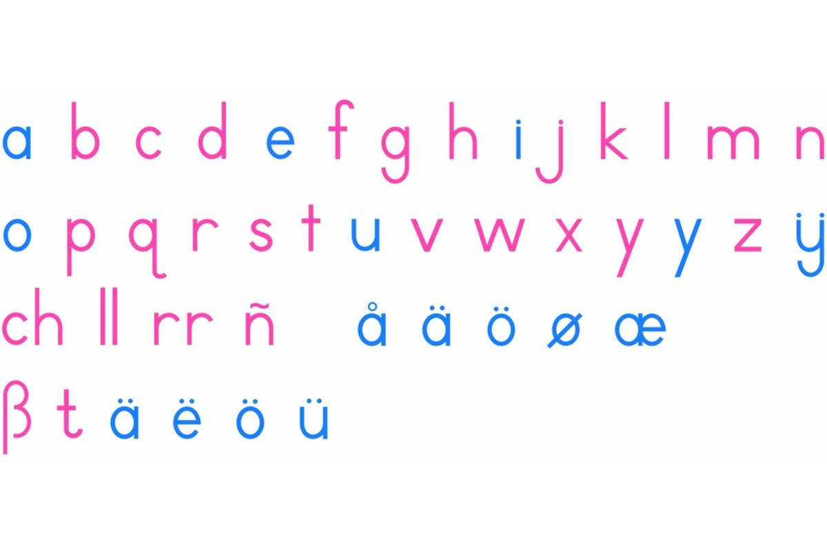 Grote letters: blokschrift