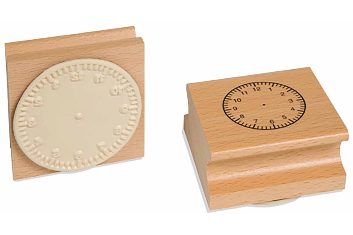 Klokstempel 1-12 (6 cm)