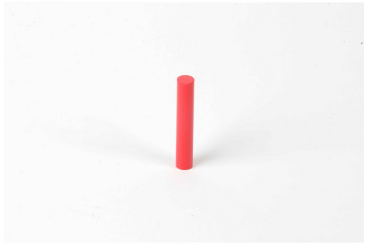 Gekleurde cilinder 1e rood