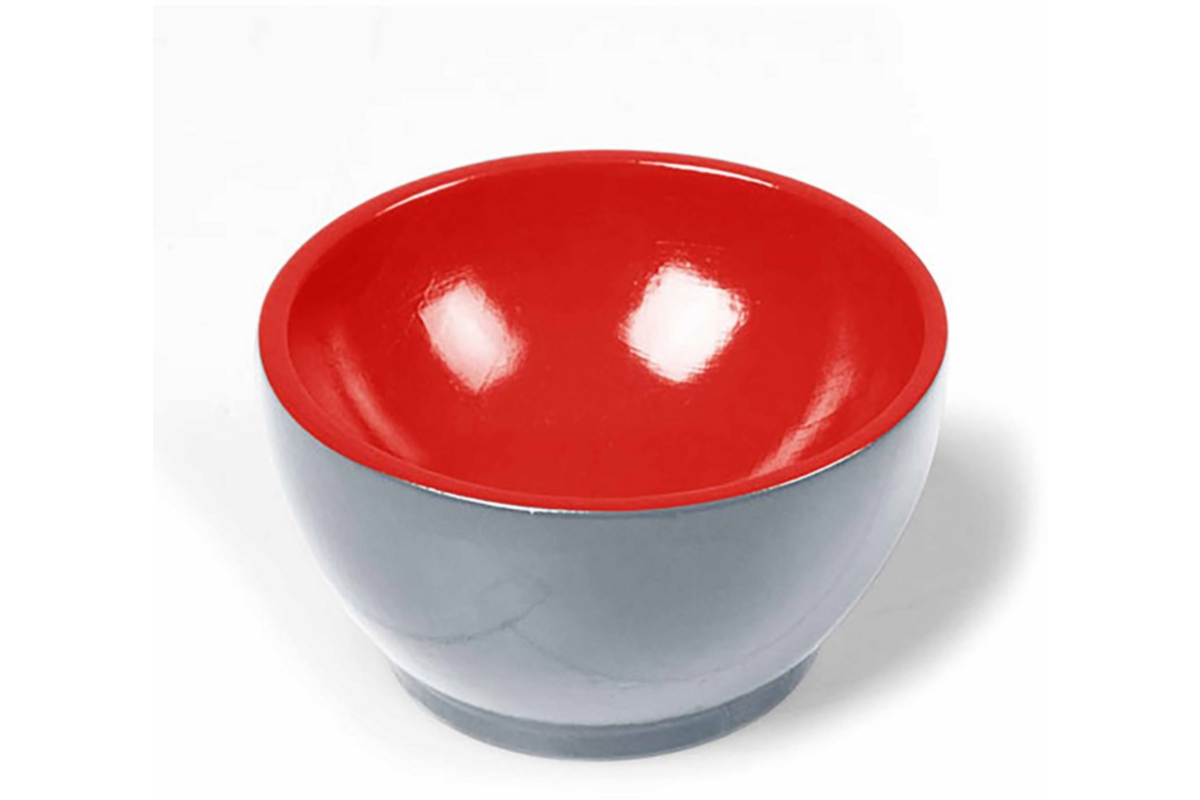 Bakje kunststof grijs rood